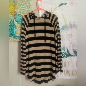 Large hooded sweater